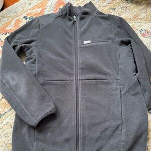 Figs dark gray fleece jacket